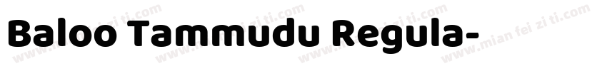 Baloo Tammudu Regula字体转换